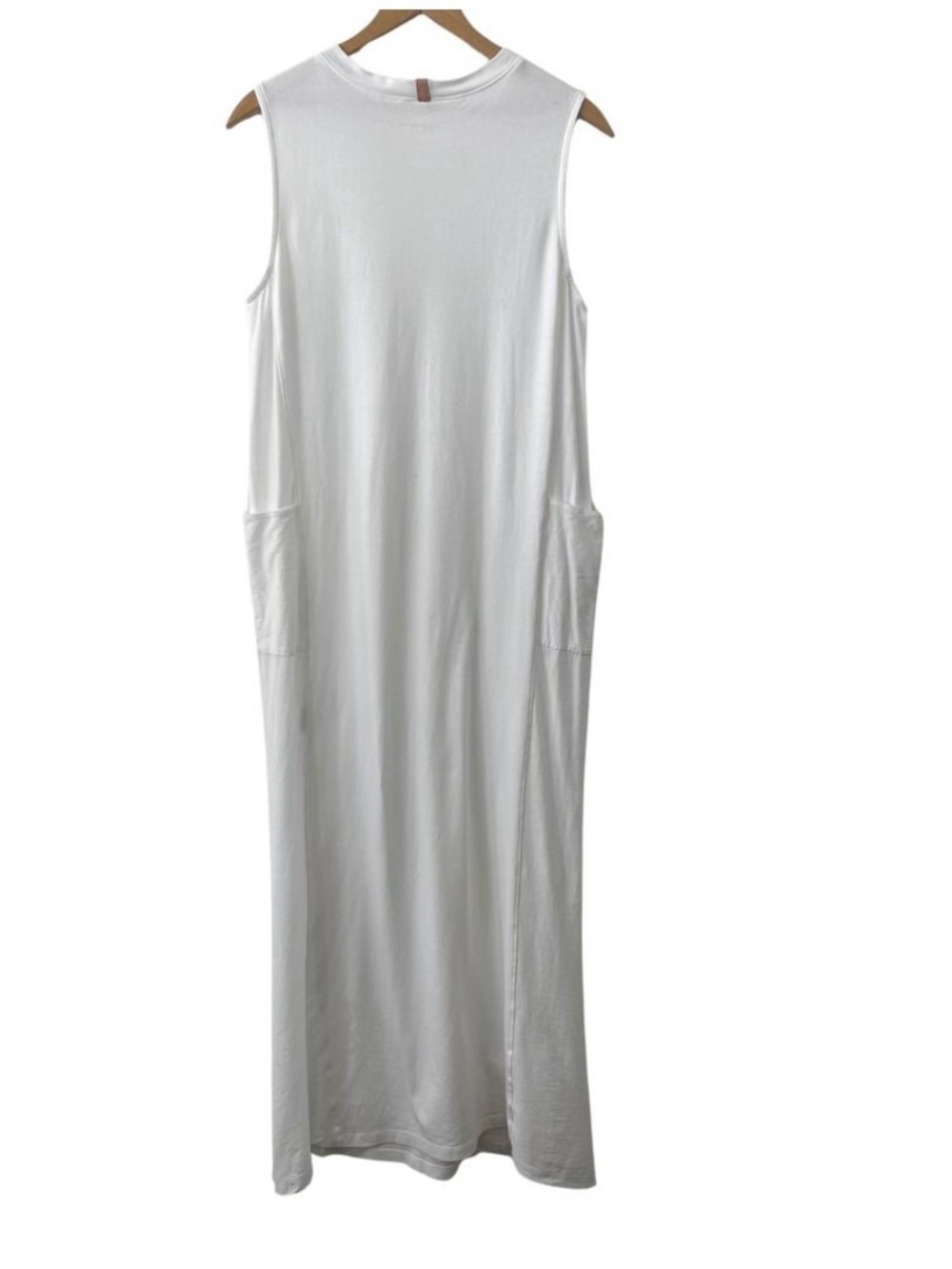 Lunya Sleeveless White Maxi Dress with Side Slits - Picture 7 of 9